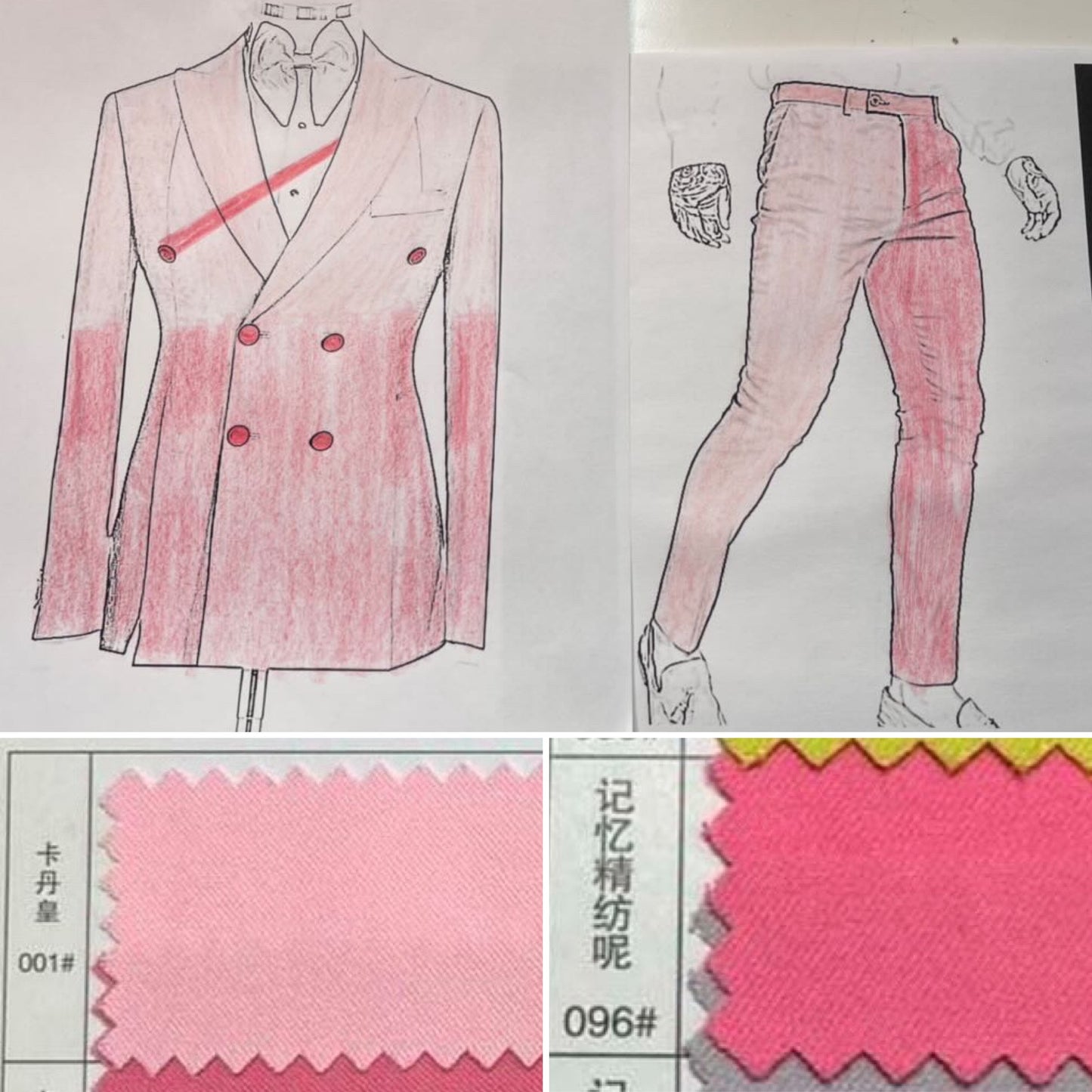 2-tone pink suit (View instructions below)