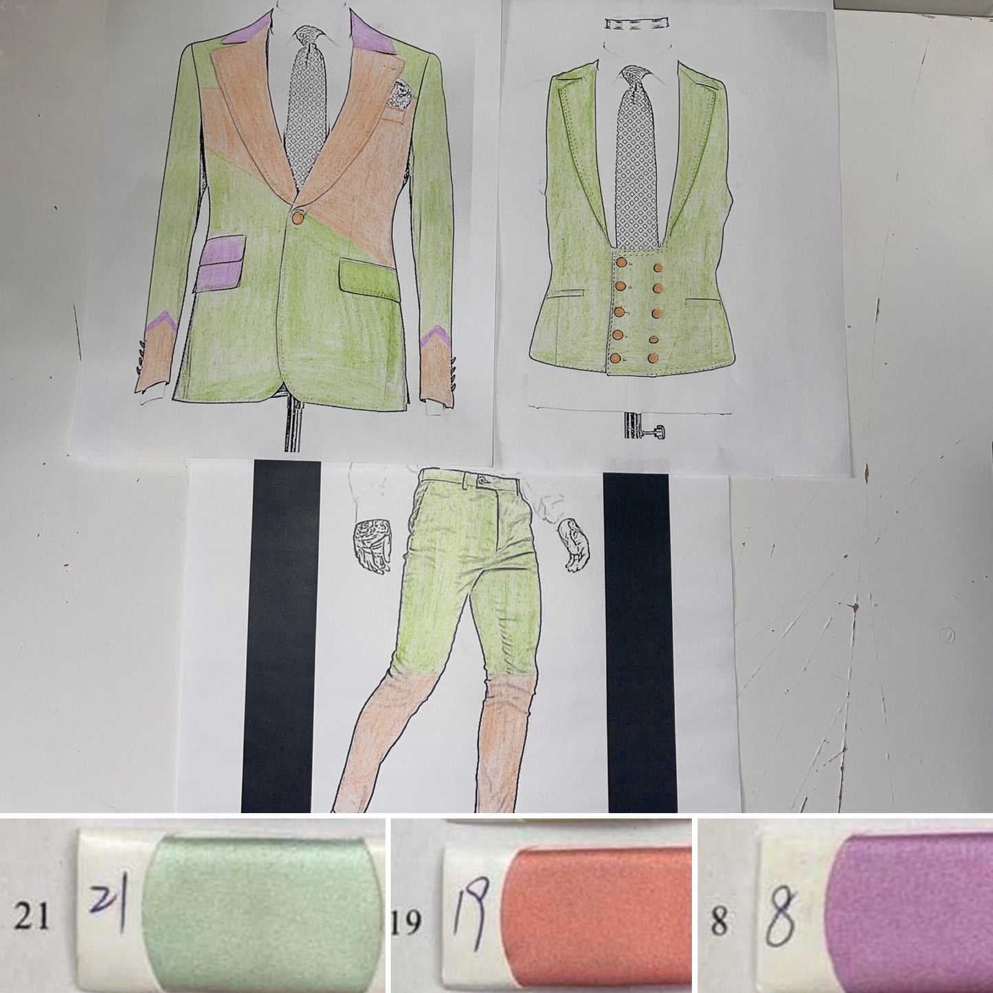 Mint - satin suit(View instructions below)